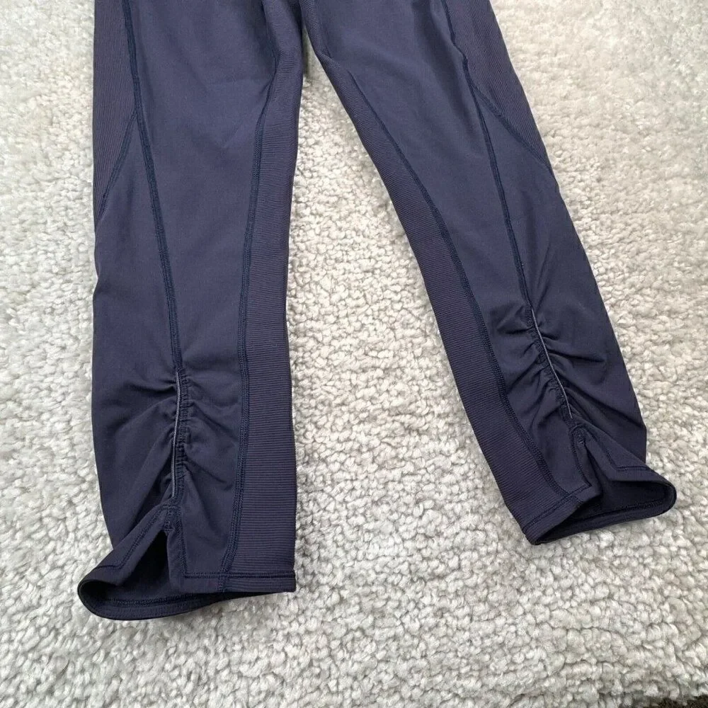 Lululemon On Your Mark Crop Legging Navy Blue